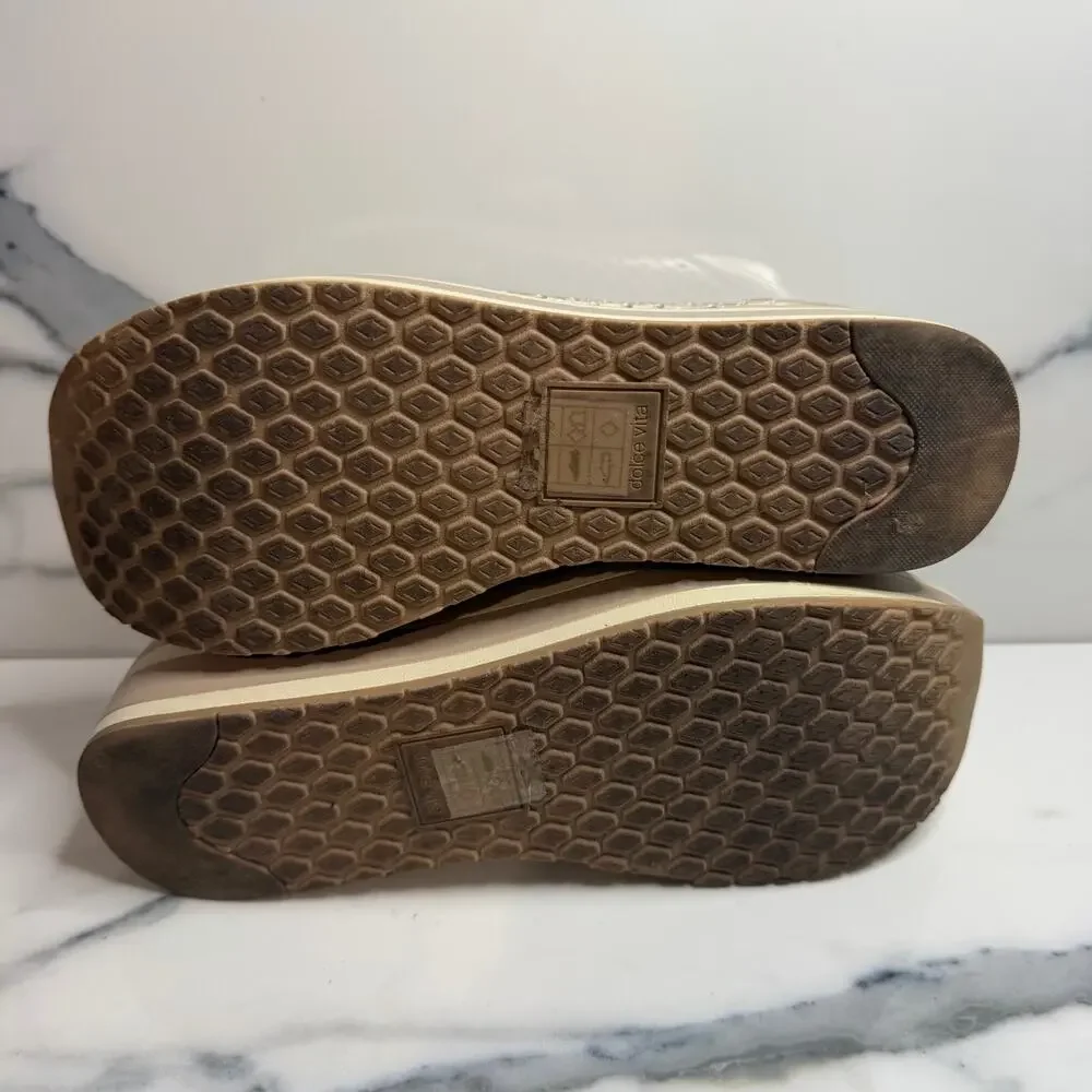 Dolce Vita Women's Gold Metallic Platform Janine Loafer Sz 8.5 Fashion Sneakers - Picture 7 of 7